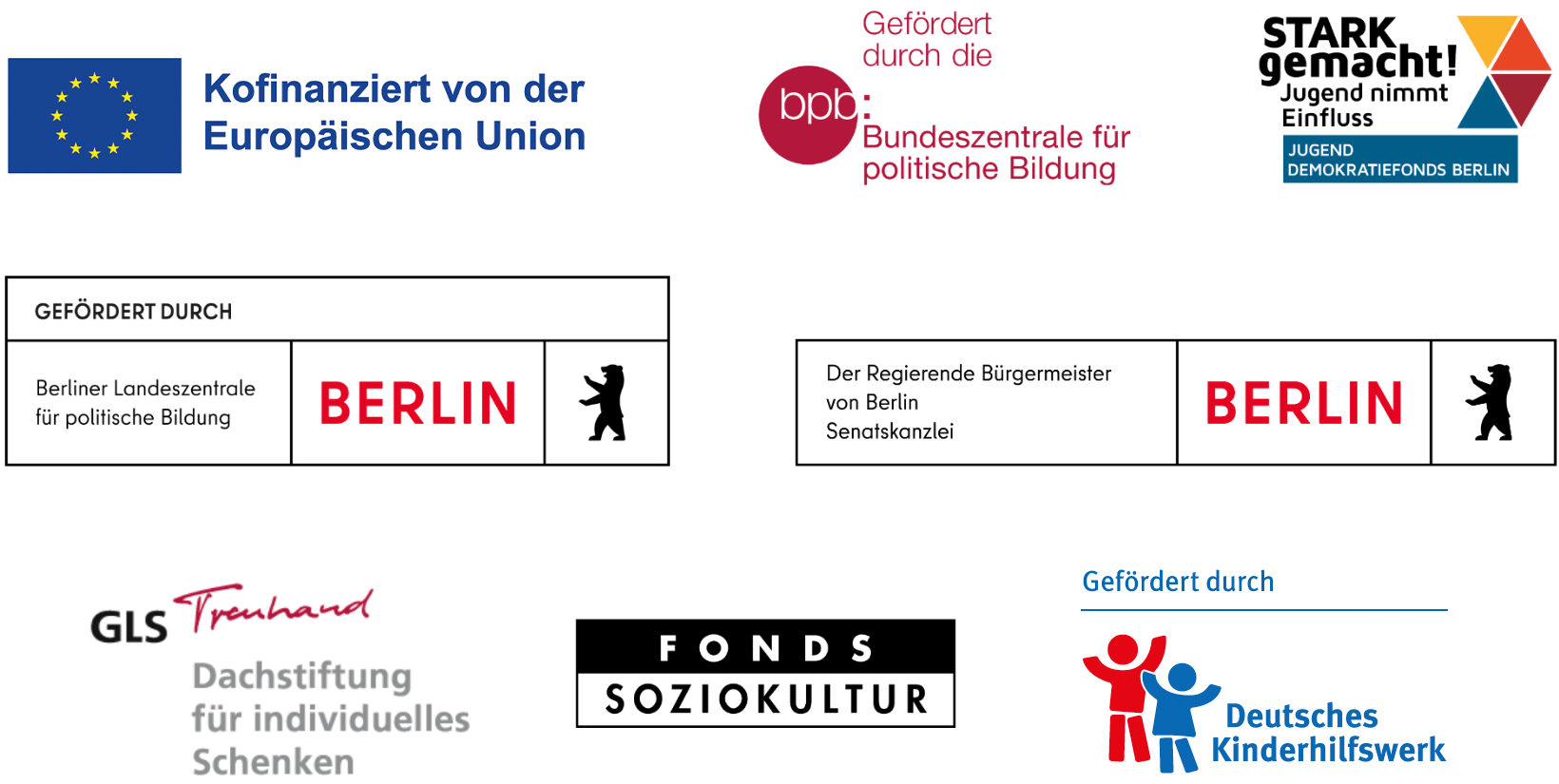 Logos der Förderer